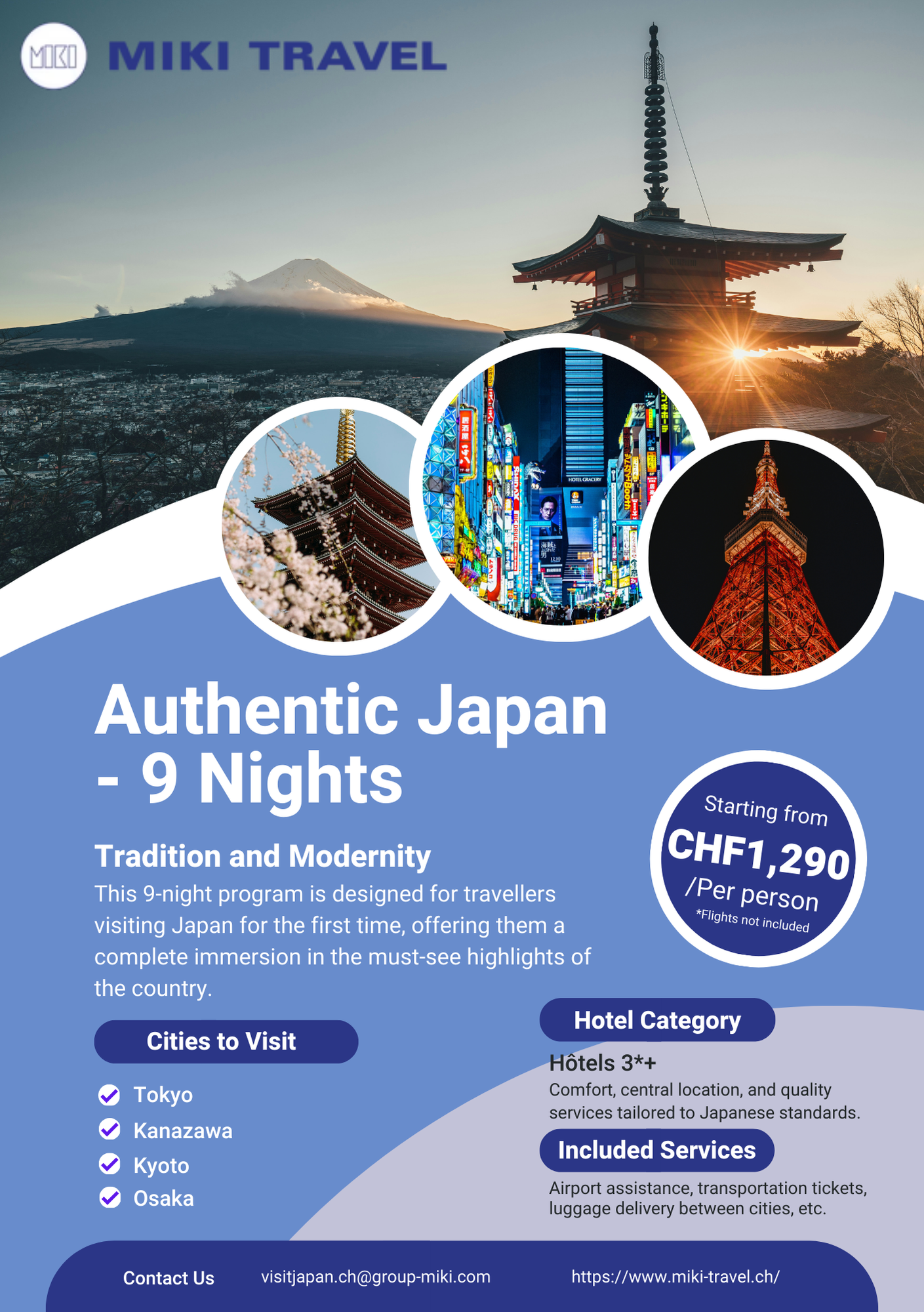 AUTHENTISCHES JAPAN - 9 NÄCHTE in 3*+