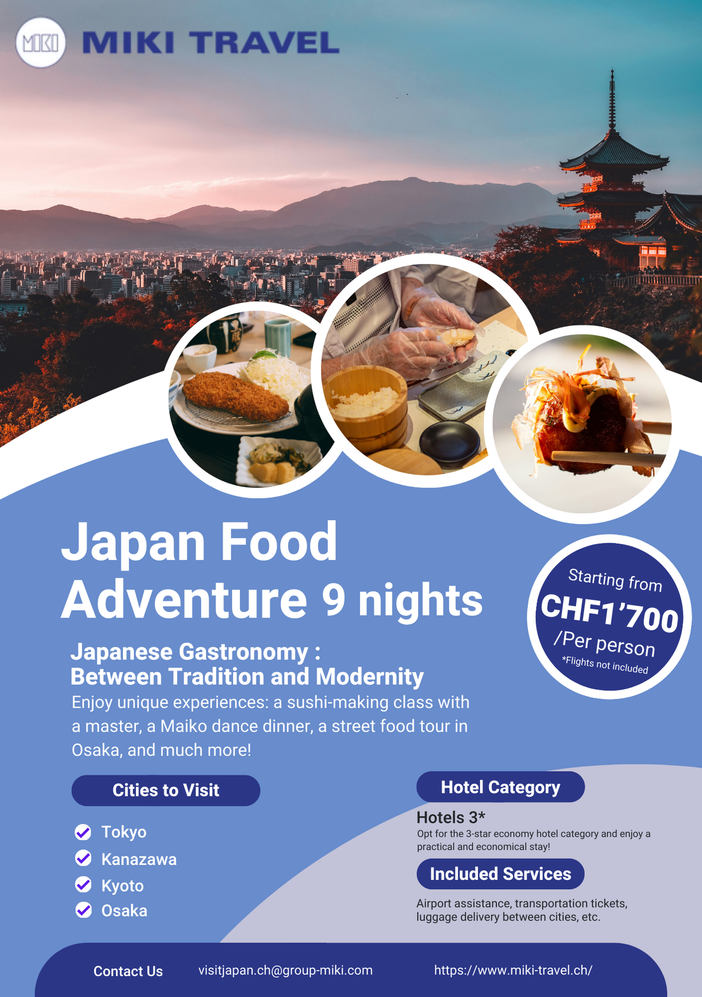 JAPAN FOOD ADVENTURE - 9 NÄCHTE in 3*