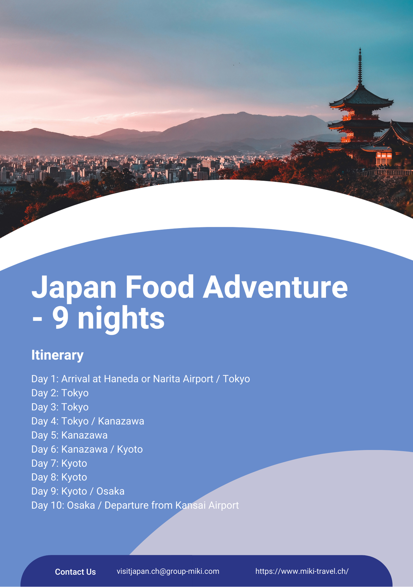 JAPAN FOOD ADVENTURE - 9 NÄCHTE in 3*+