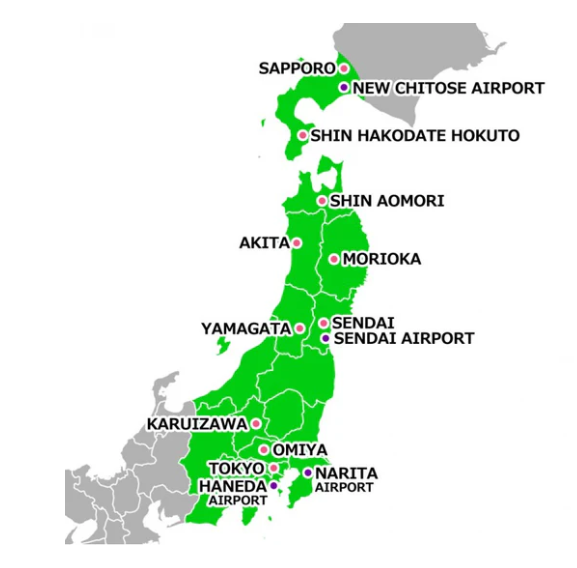 JR EAST-SOUTH HOKKAIDO RAIL PASS 6 DAYS